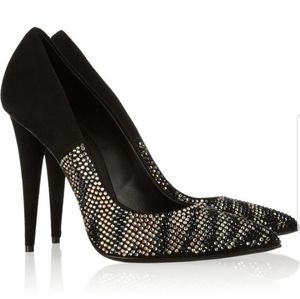 Giuseppe Zanotti "Ester" Crystal-Embellished Suede